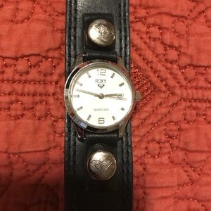 Roxy leather band watch